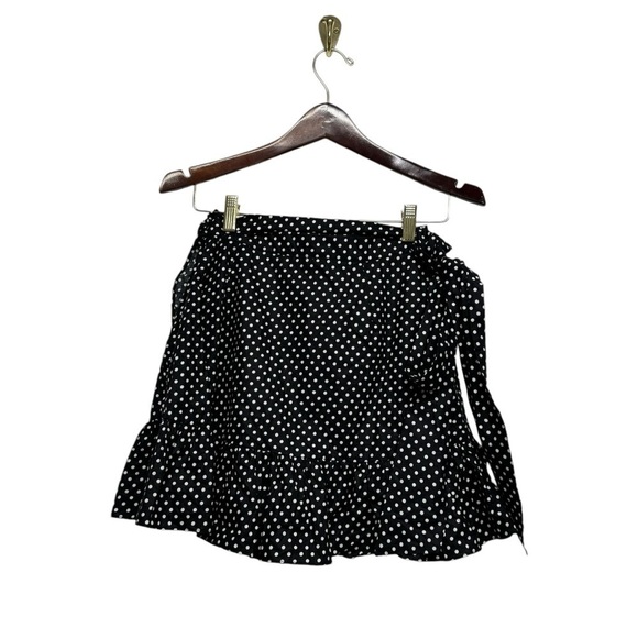 NWOT REVOLVE TULAROSA Maida Ruffle Skirt Black Polka Dot S - Picture 8 of 9